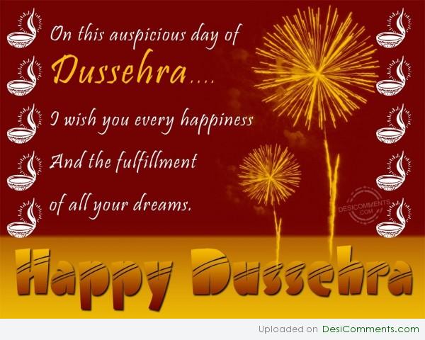 I wish you Happy Dussehra