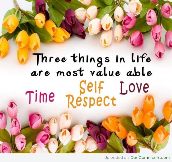 Three things in life