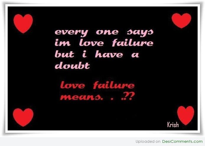Love failure 