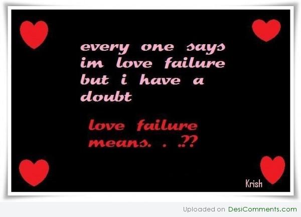 Love failure
