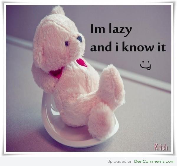 I Am lazy n i know it!