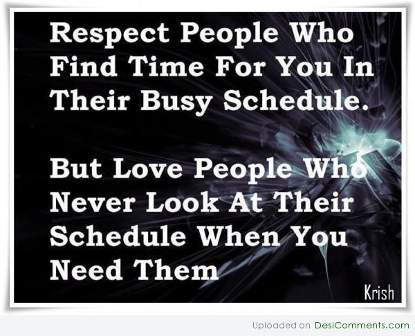 Respect people 