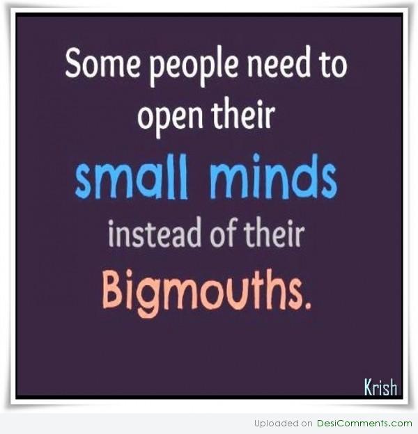 Open minds instead of mouths