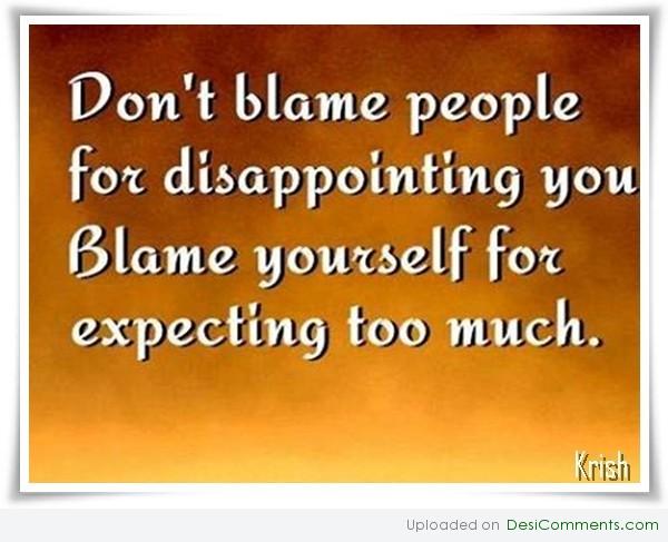 Don't expect too much