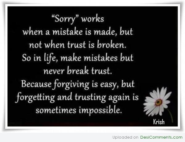 Sorry works