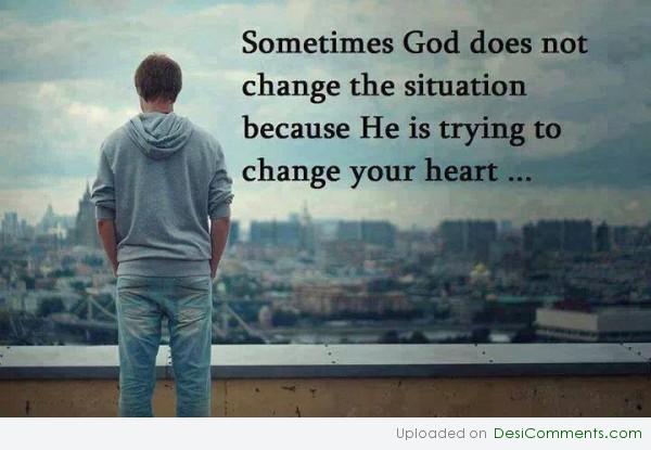 Sometimes god does not