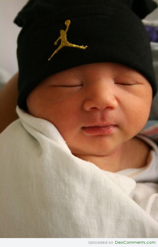 Wearing Nice cap baby