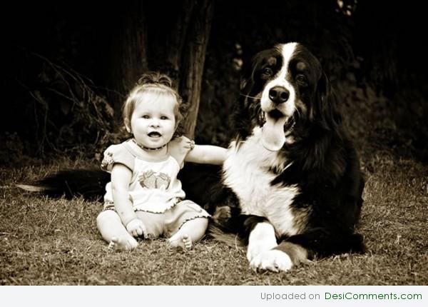 Baby With Dog