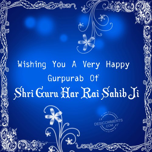 Gurpurab Of Shri Guru Har Rai Sahib Ji