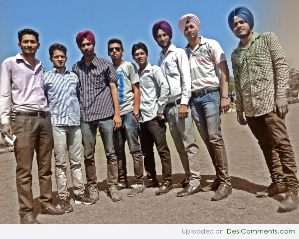 Kulwinder with Freinds