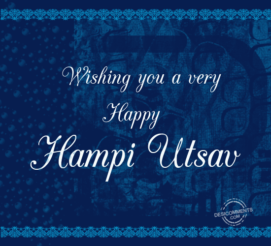 Wishing You A Very Happy Hampi Utsav