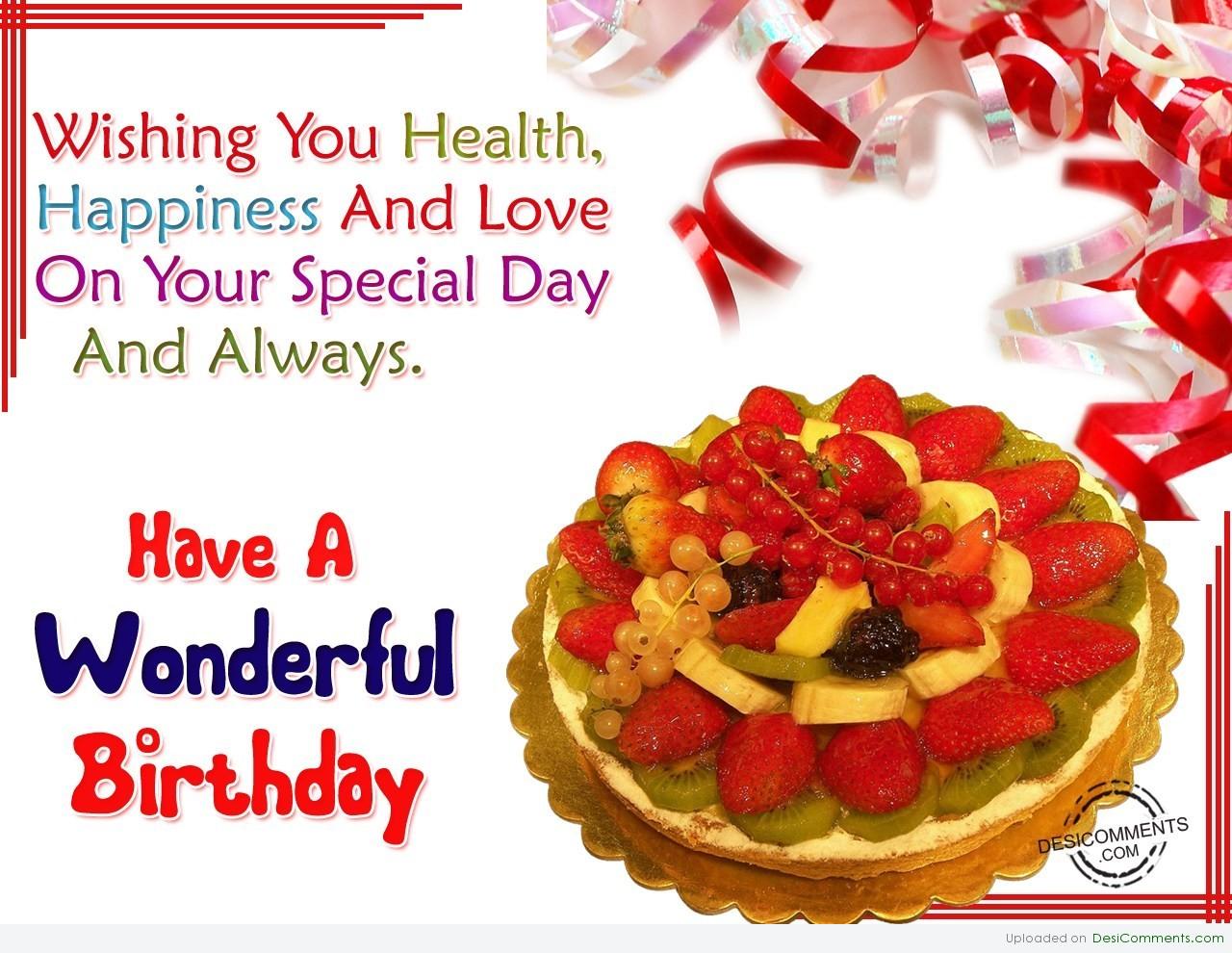 Have A Wonderful Birthday - DesiComments.com