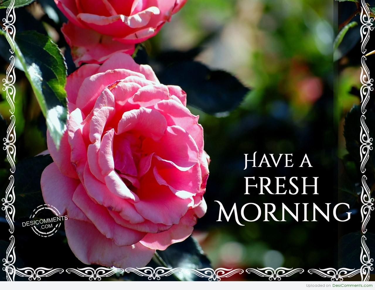 Have A Fresh Morning - DesiComments.com