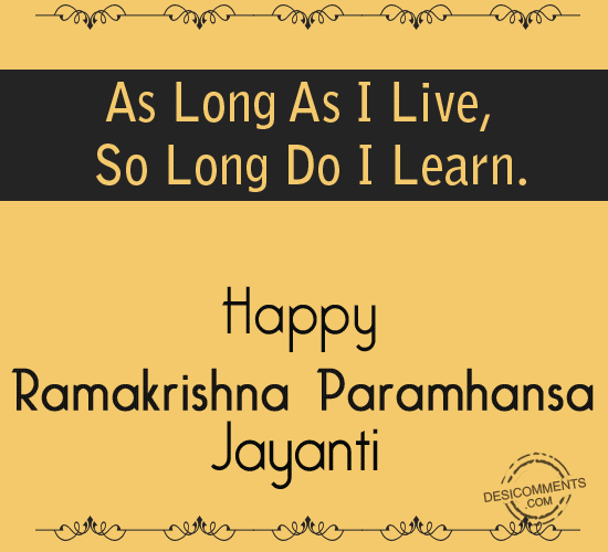 Happy Ramakrishna Paramhansa Jayanti