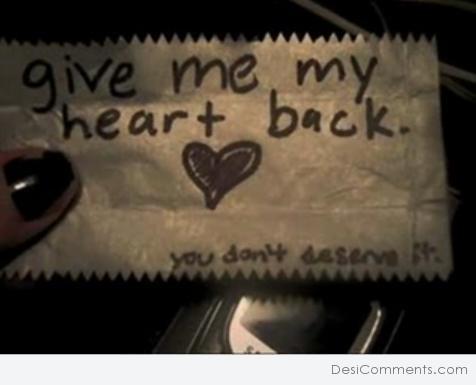 Give me my heart back