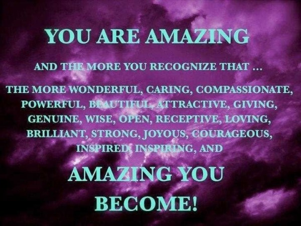 You are amazing