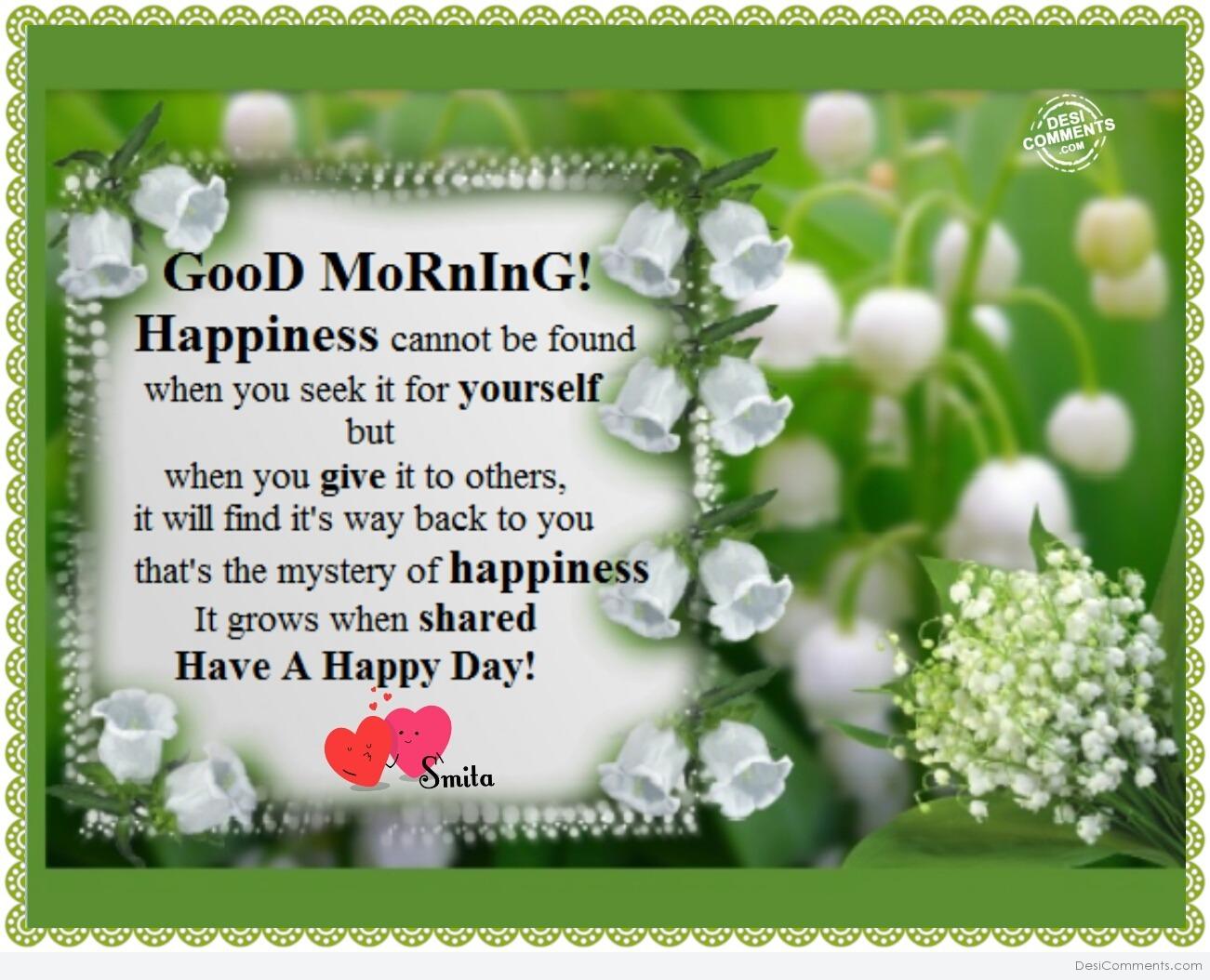 Good Morning – Have A Happy Day! - DesiComments.com