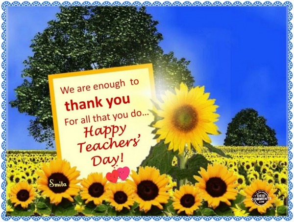 Happy Teacher's Day!