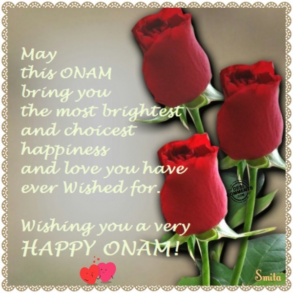 Wishing You A Very Happy Onam!