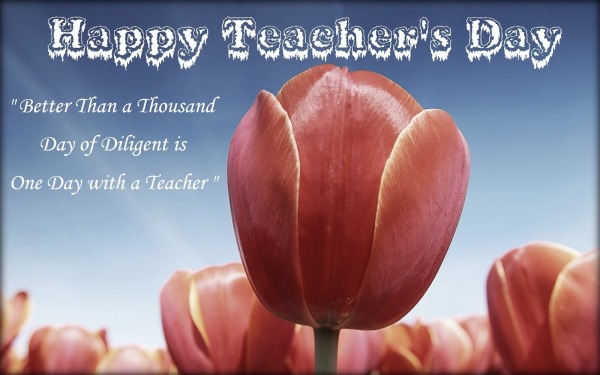 Better than a thousand day diligent is one day with a Teacher