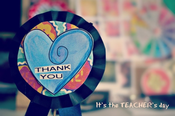 It's the Teacher's day