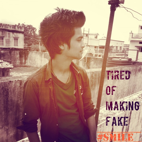 Tired of making fake smile