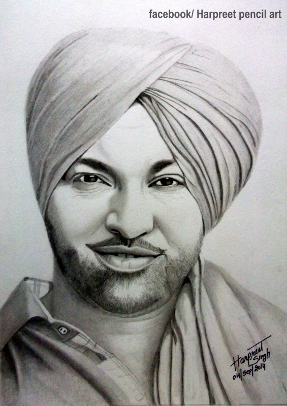 Harjit harman pencil portrait