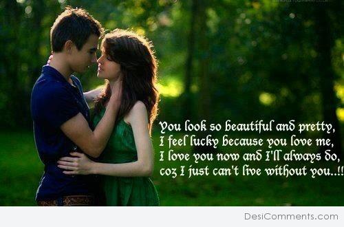 I just can't live without you...