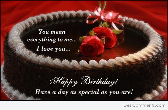 Happy Birthday! I love you...