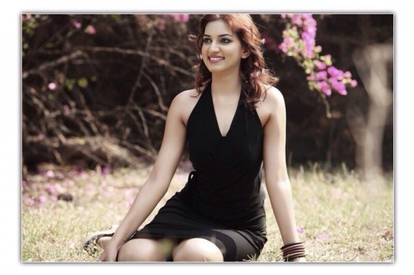 Amann Grewal In Black Dress