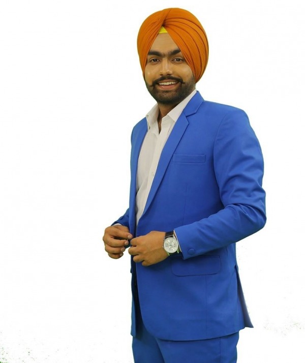 Ammy Virk In Blue Coat