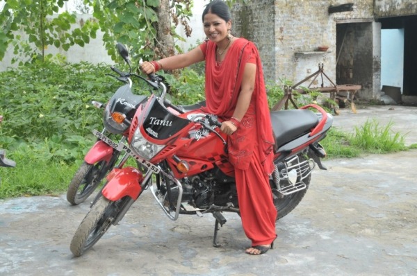 Anita Shabdeesh On Bike