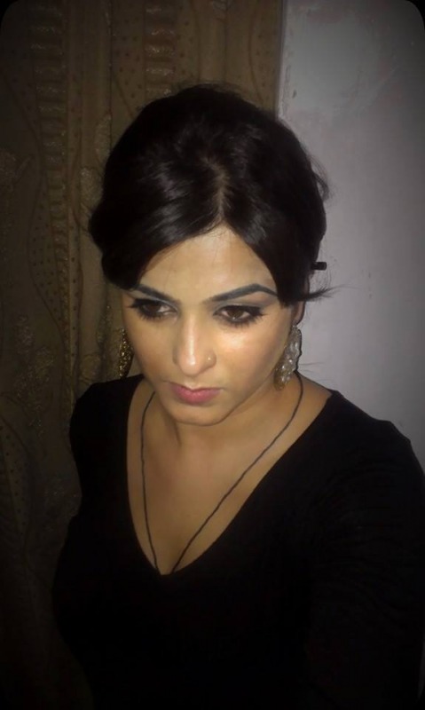 Anshu Sawhney In Black Dress