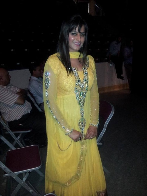 Anshu Sawhney In Yellow Dress