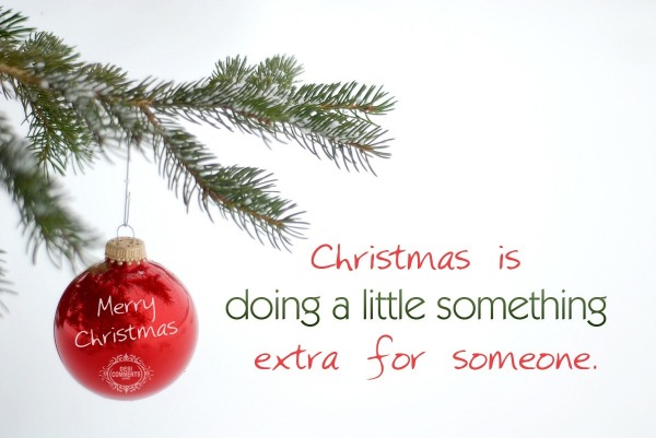Chirstmas is doing little something extra…