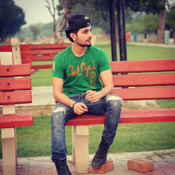 B jay randhawa In Green T – Shirt