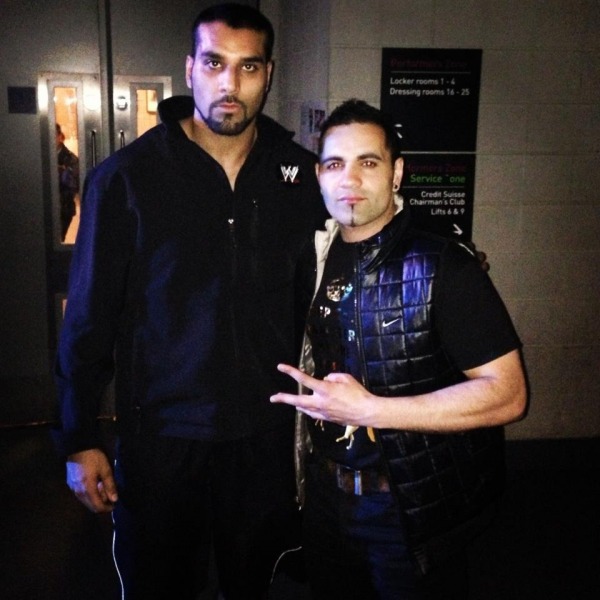 Benny Dhaliwal With Jinder Mahal