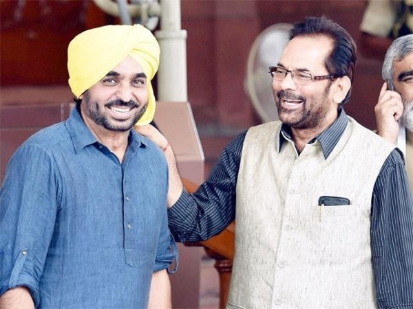 Bhagwant Mann On Left Side