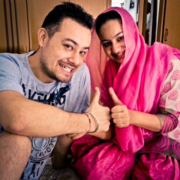 Bobby Sandhu With His Sister