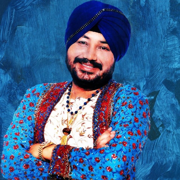 Daler Mehndi In Blue Turban