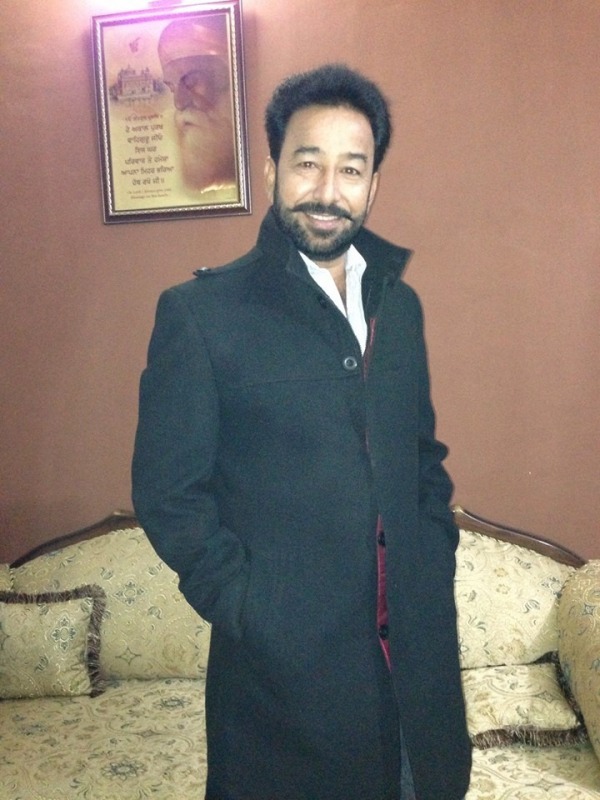 Darshan Aulakh in Black Long Coat