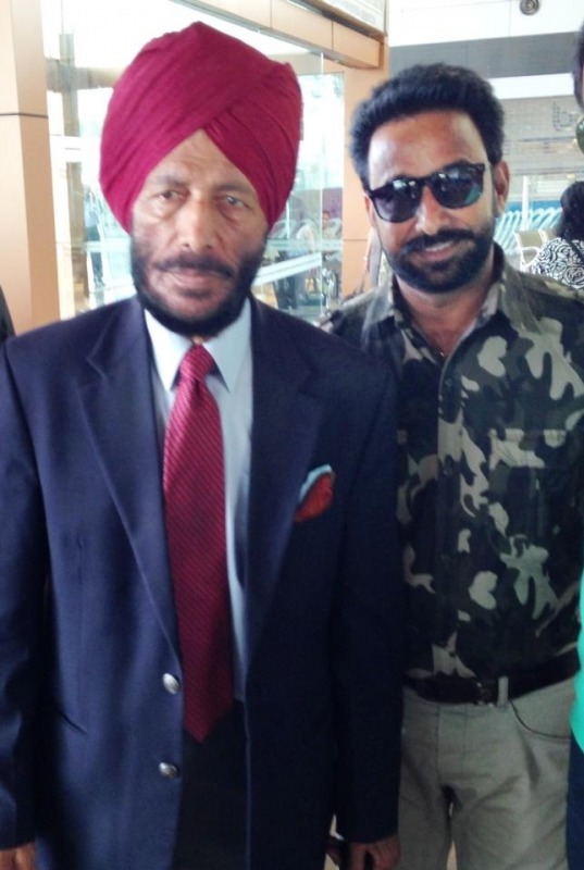 Darshan Aulakh With Milkha Singh