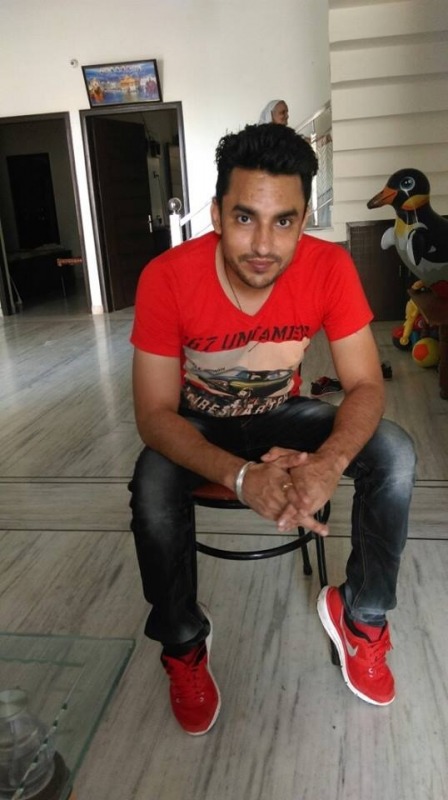 Deep Dhillon in Red T-Shirt