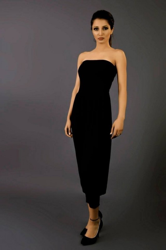 Ericka Virk In Black Dress Photo