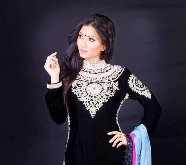 Ericka Virk In Black Dress