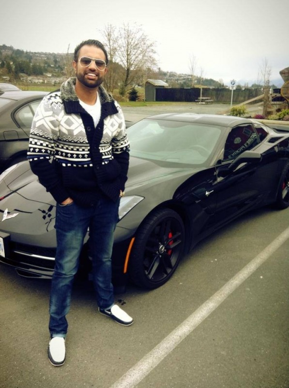 Gagan Kokri Posing With Car