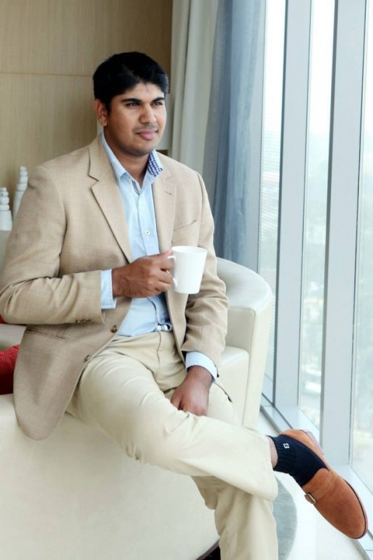 Gaganjeet Bhullar With Cup Of Tea