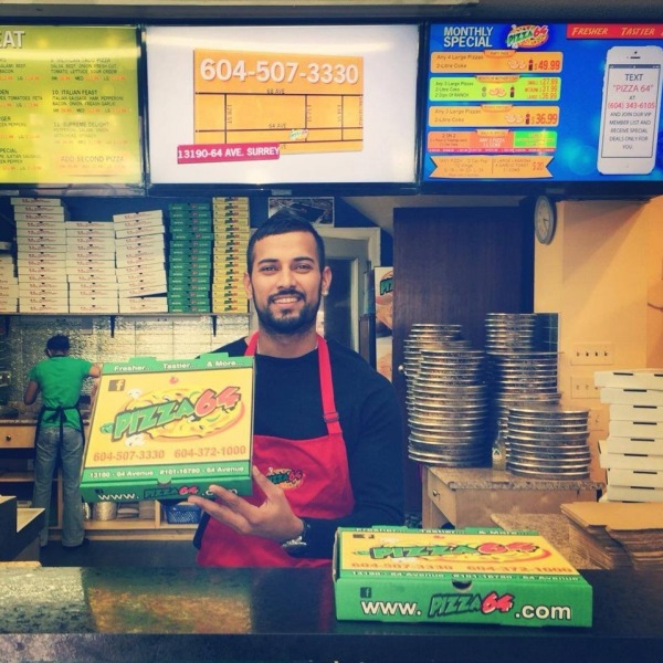 Garry Sandhu At Pizza Shop