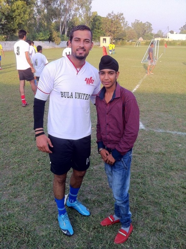 Garry Sandhu In Football Dress