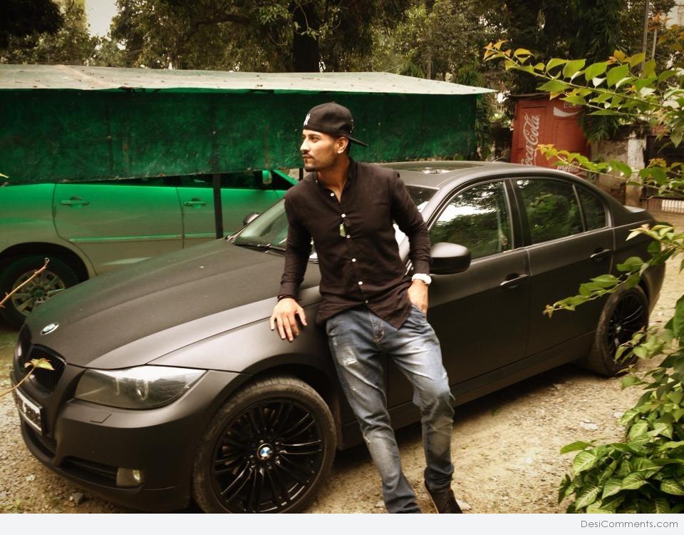 Garry Sandhu Posing With Car - DesiComments.com